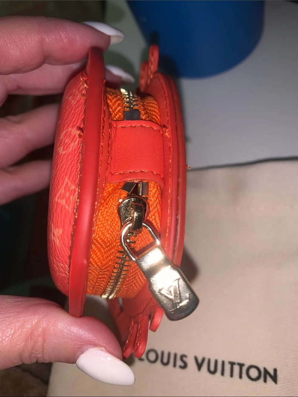 monogram Crab bag/purse charm keychain Pouch